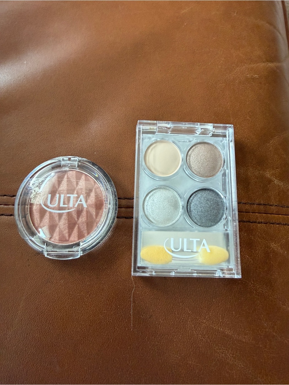 Ulta Beauty New Peachy Rose Blush with Neutral Shimmer Eyeshadow Quad